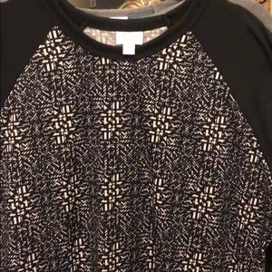 Lularoe Randy size L black patterned